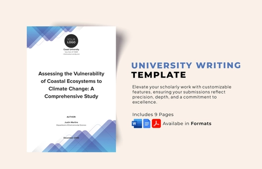 University Writing Template