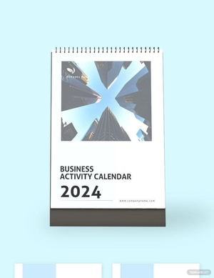 Business Activity Desk Calendar Template