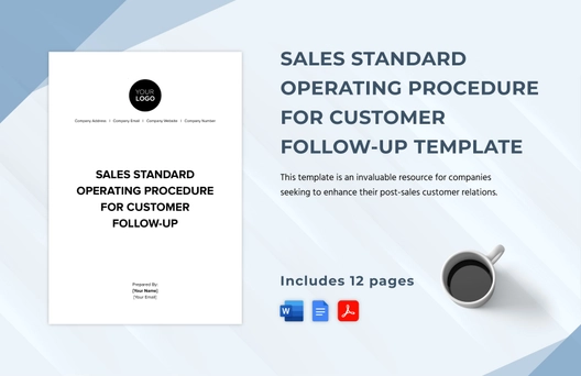 Sales Standard Operating Procedure for Customer Follow-Up Template