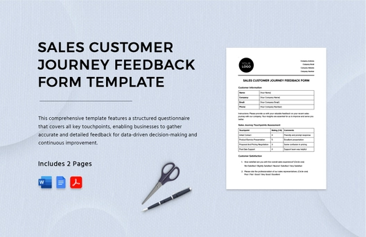 Sales Customer Journey Feedback Form Template