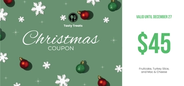 Free Christmas Coupon Template to Edit Online