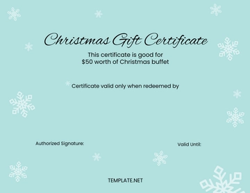 Free Christmas Certificate Template to Edit Online
