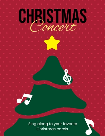 Free Christmas Concert Program Template to Edit Online