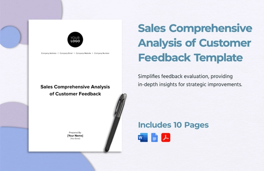 Sales Comprehensive Analysis of Customer Feedback Template