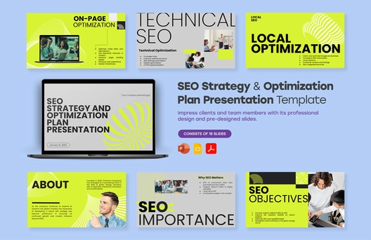 SEO Strategy and Optimization Plan Presentation Template