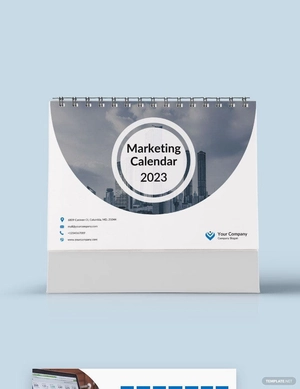 Marketing Desk Calendar Template