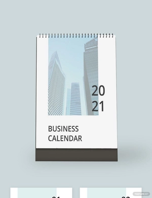 Printable Business Desk Calendar Template