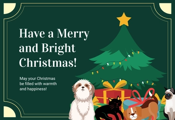 Free Cute Christmas Card Template to Edit Online