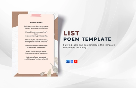List Poem Template