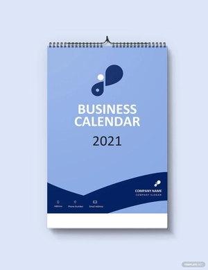 Simple Business Desk Calendar Template