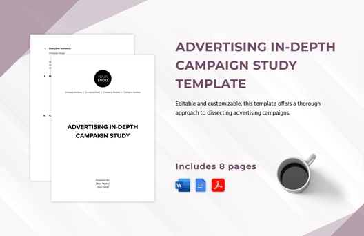 Advertising In-Depth Campaign Study Template
