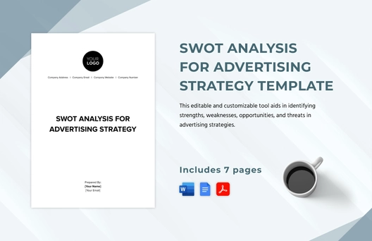 SWOT Analysis for Advertising Strategy Template