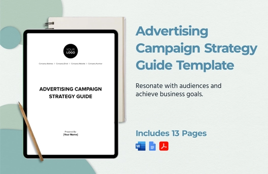 Advertising Campaign Strategy Guide Template