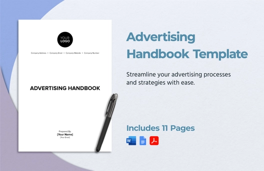 Advertising Handbook Template