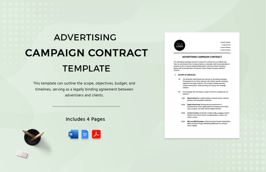Advertising Campaign Contract Template