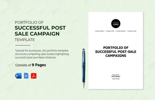 Portfolio of Successful Post-Sale Campaigns Template