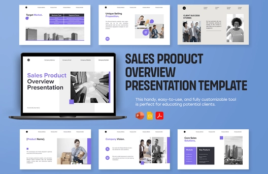 Sales Product Overview Presentation Template