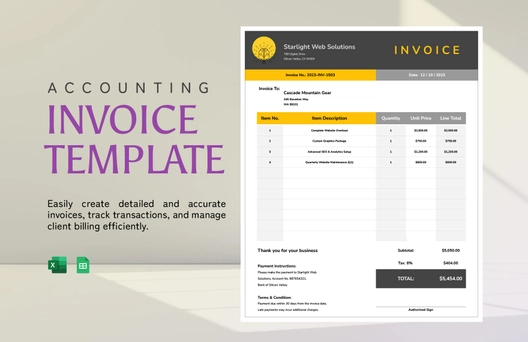 Accounting Invoice Template