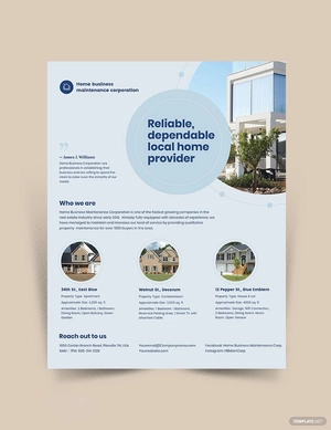 Property Maintenance Flyer Template