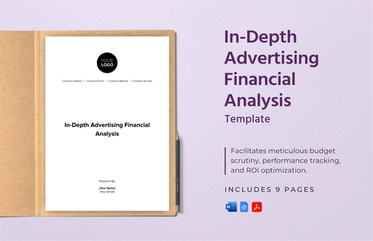 In-Depth Advertising Financial Analysis Template