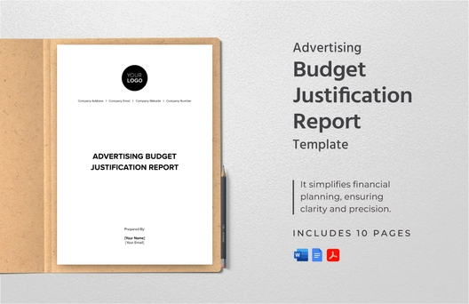 Advertising Budget Justification Report Template