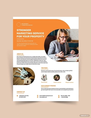 Real Estate Company Marketing Flyer Template
