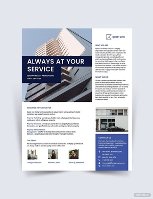 Real Estate Company Promotional Flyer Template