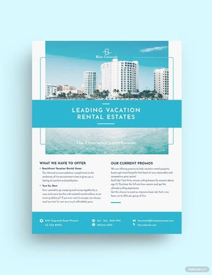 Vacation Rental Management Flyer Template