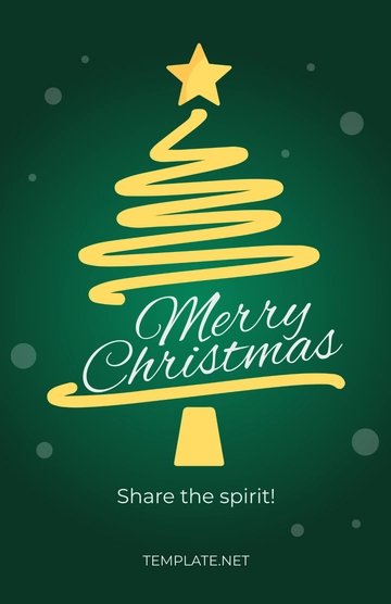 Free Printable Merry Christmas Poster Template to Edit Online