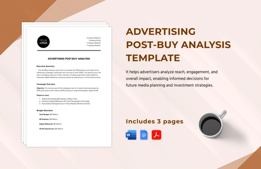 Advertising Post-Buy Analysis Template