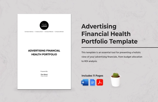 Advertising Financial Health Portfolio Template