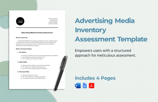 Advertising Media Inventory Assessment Template