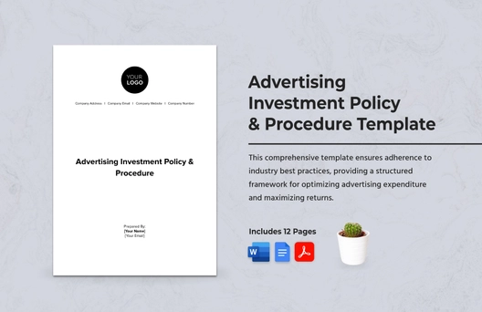 Advertising Investment Policy & Procedure Template