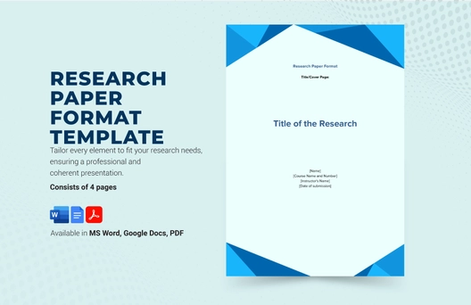 Research Paper Format Template