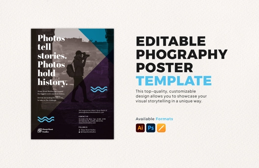 Editable Photography Poster Template
