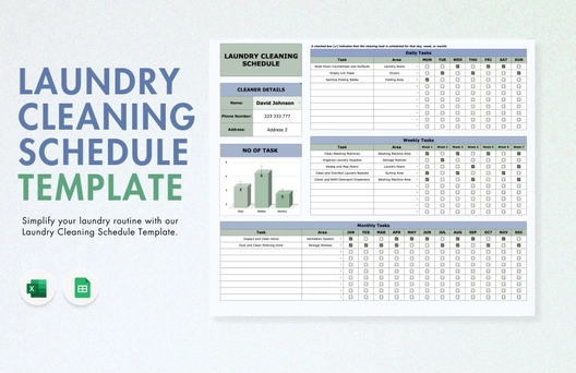 Laundry Cleaning Schedule Template