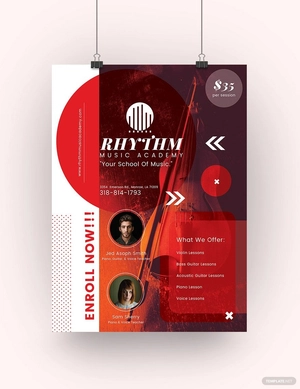 Music School Poster Template
