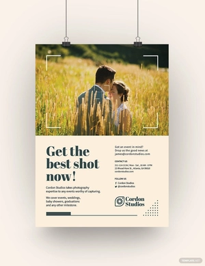 Printable Photography Poster Template