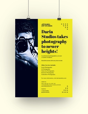 Professional Photography Poster Template