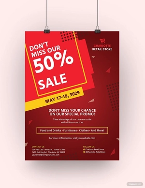 Retail Sale Poster Template