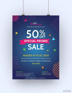 Sales Promotion Poster Template