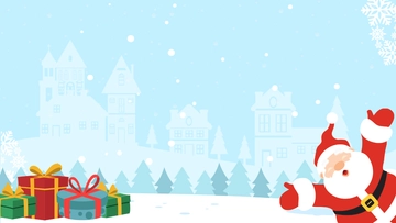 Free Cartoon Christmas Background Template to Edit Online