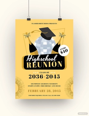 School Reunion Poster Template