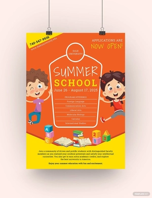 Summer School Poster Template