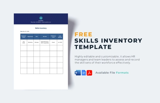 Skills Inventory Template