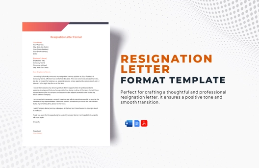 Resignation Letter Format Template