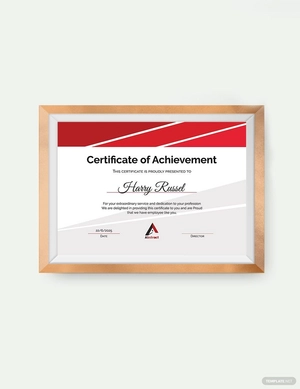 Employee Certificate of Achievement Template