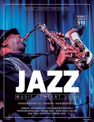Jazz Concert Flyer Template