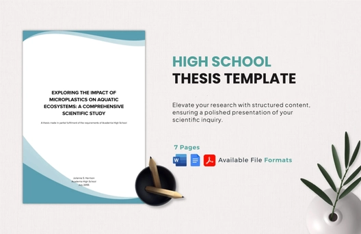 High School Thesis Template