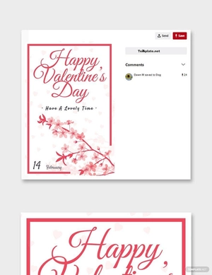 Valentine's Day Pinterest Post Template